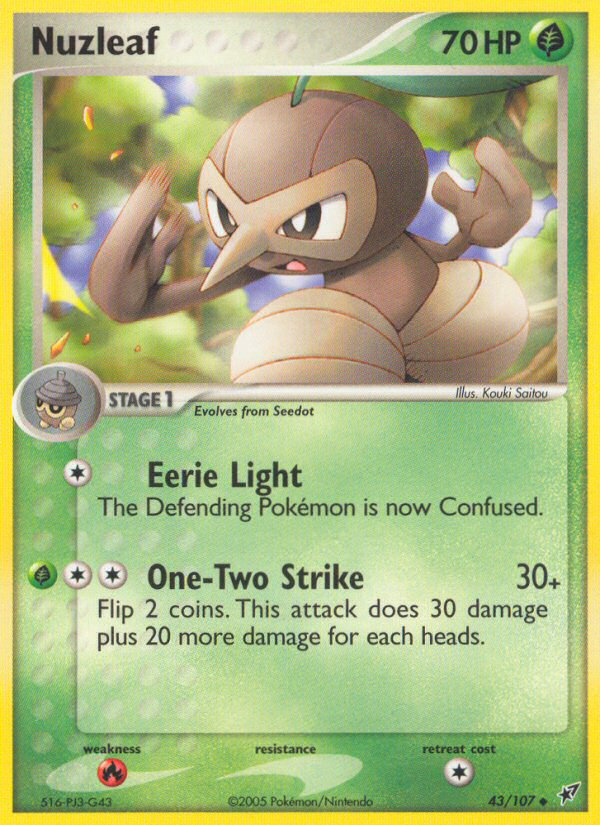 Nuzleaf (43/107) [EX: Deoxys] | Good Games Morley
