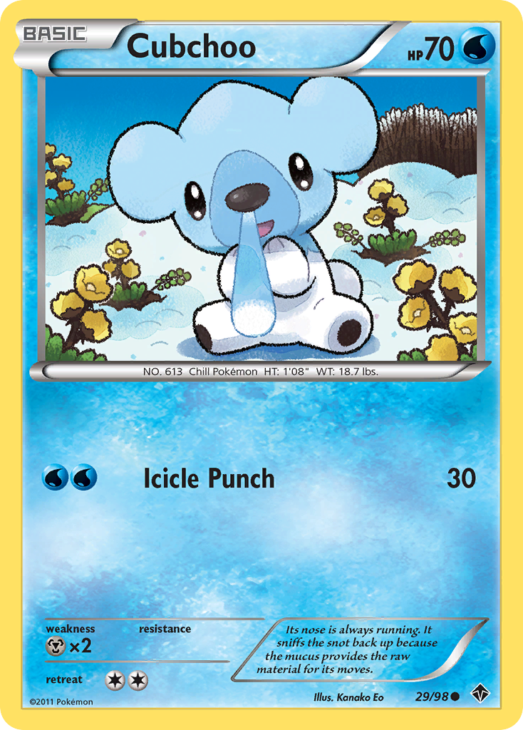 Cubchoo (29/98) [Black & White: Emerging Powers] | Good Games Morley