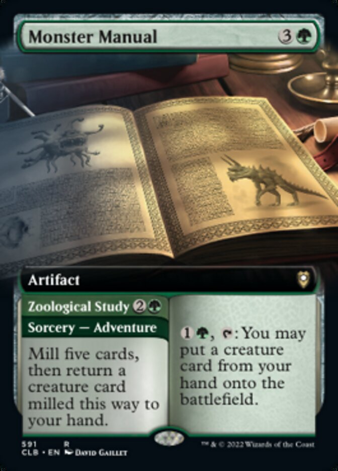 Monster Manual // Zoological Study (Extended Art) [Commander Legends: Battle for Baldur's Gate] | Good Games Morley