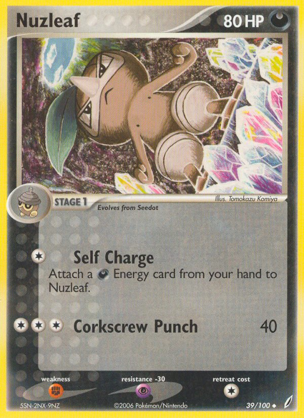 Nuzleaf (39/100) [EX: Crystal Guardians] | Good Games Morley