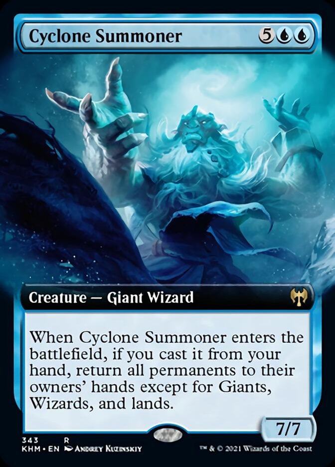 Cyclone Summoner (Extended Art) [Kaldheim] | Good Games Morley