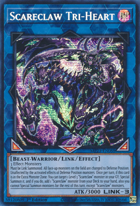 Scareclaw Tri-Heart [MP23-EN088] Prismatic Secret Rare | Good Games Morley