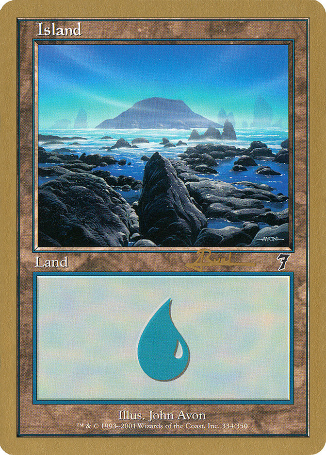 Island (ar334) (Antoine Ruel) [World Championship Decks 2001] | Good Games Morley