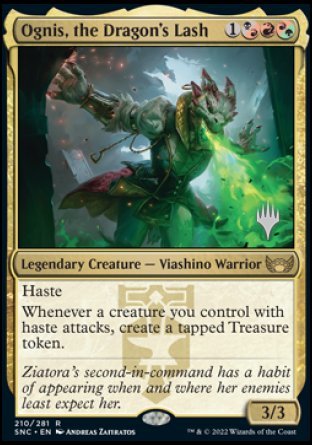 Ognis, the Dragon's Lash (Promo Pack) [Streets of New Capenna Promos] | Good Games Morley