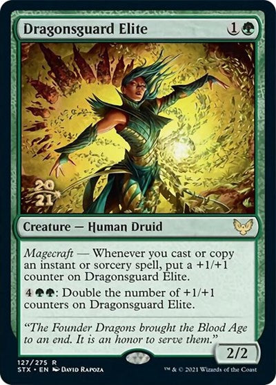 Dragonsguard Elite [Strixhaven: School of Mages Prerelease Promos] | Good Games Morley