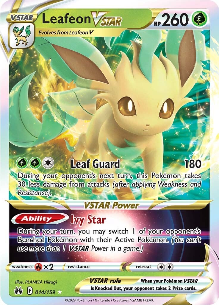 Leafeon VSTAR (014/159) [Sword & Shield: Crown Zenith] | Good Games Morley