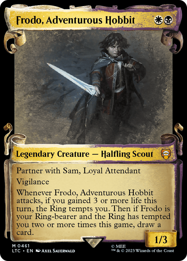 Frodo, Adventurous Hobbit [The Lord of the Rings: Tales of Middle-Earth Commander Showcase Scrolls] | Good Games Morley