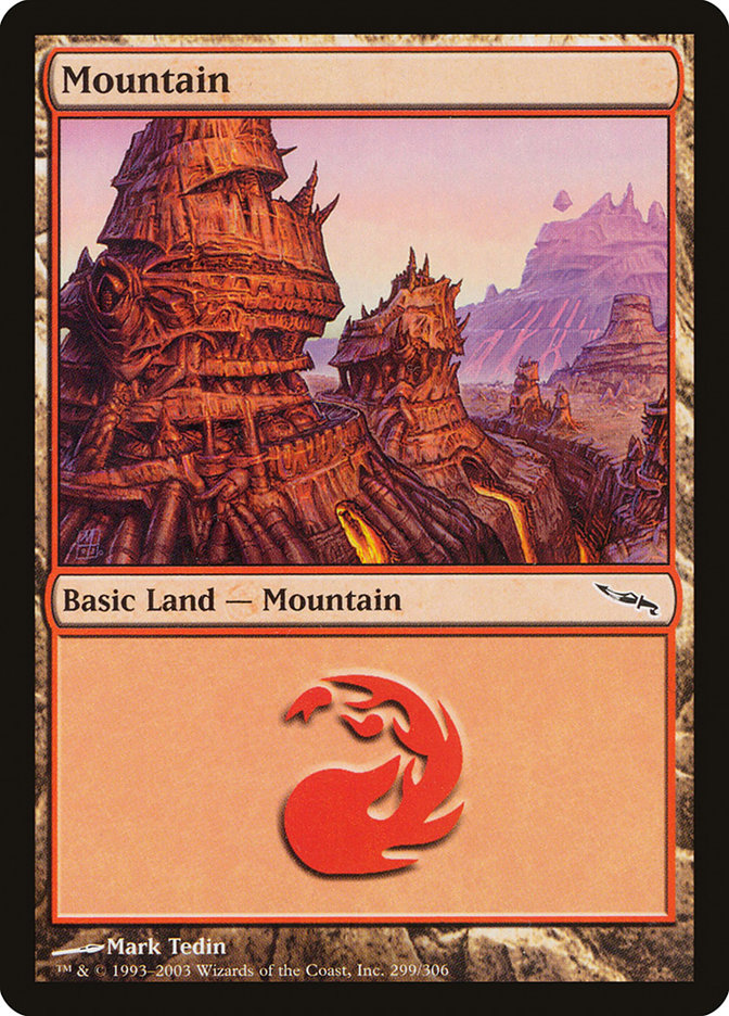 Mountain (299) [Mirrodin] | Good Games Morley