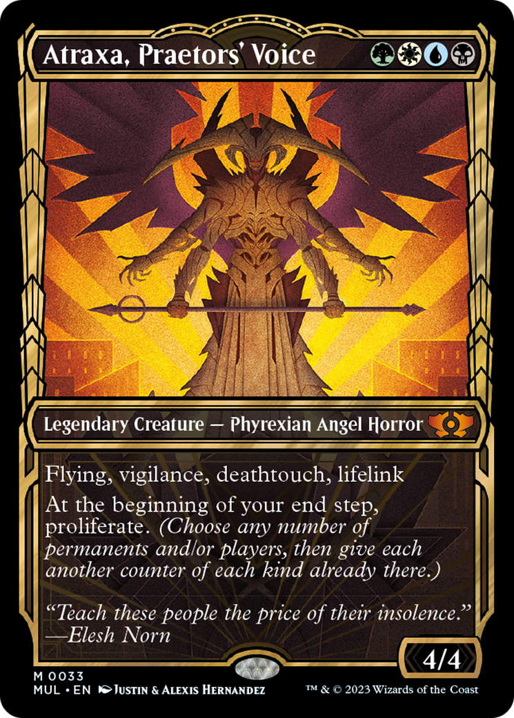 Atraxa, Praetors' Voice (Halo Foil) [Multiverse Legends] | Good Games Morley