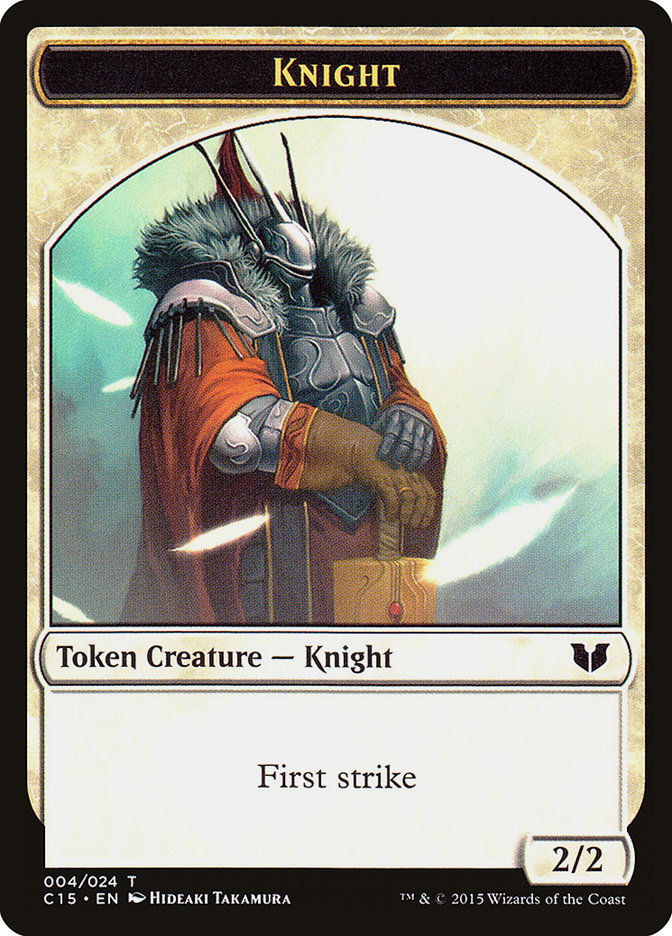 Knight (004) // Elemental Shaman Double-Sided Token [Commander 2015 Tokens] | Good Games Morley