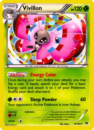Vivillon (15/162) (Cosmos Holo) [XY: BREAKthrough] | Good Games Morley