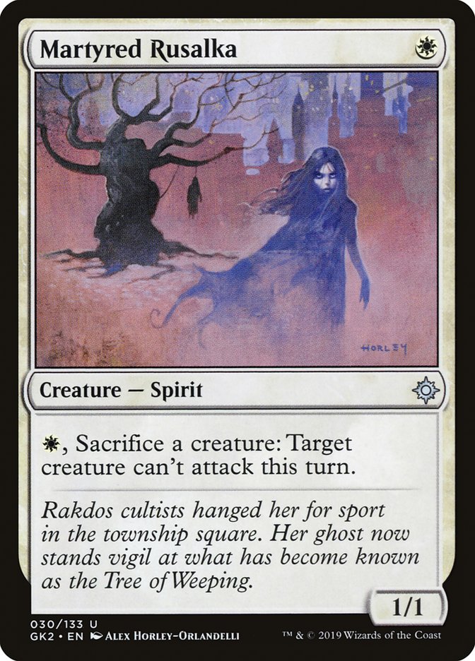 Martyred Rusalka [Ravnica Allegiance Guild Kit] | Good Games Morley