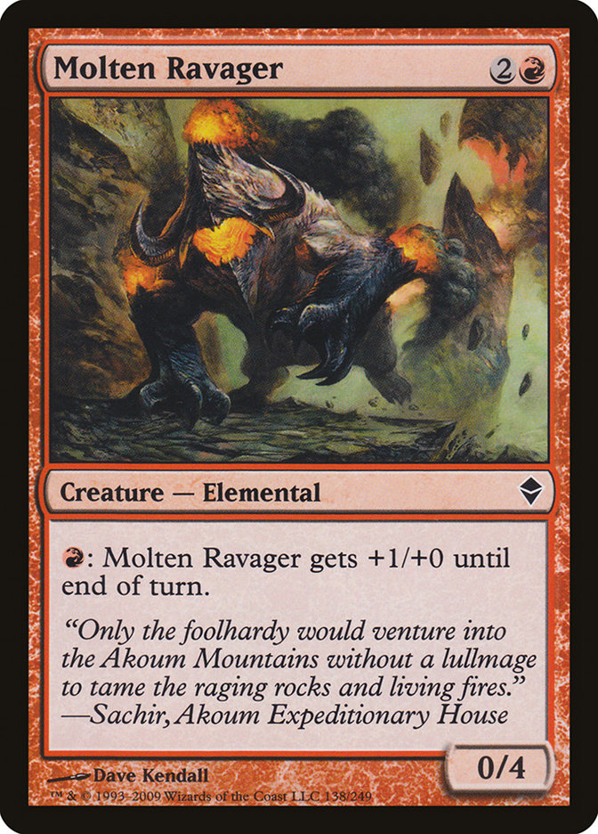 Molten Ravager [Zendikar] | Good Games Morley