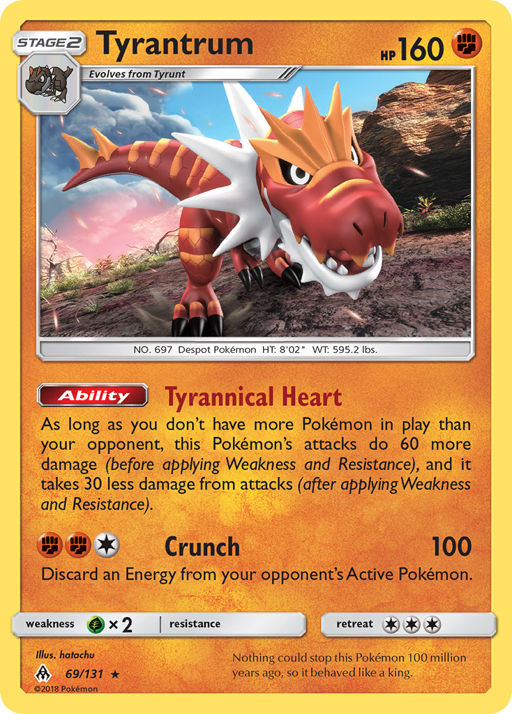 Tyrantrum (69/131) [Sun & Moon: Forbidden Light] | Good Games Morley