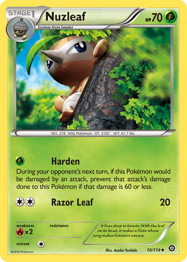 Nuzleaf (10/114) [XY: Steam Siege] | Good Games Morley