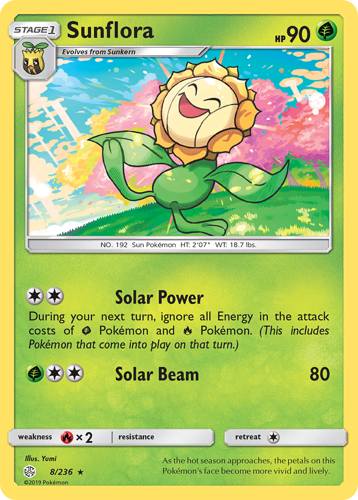 Sunflora (8/236) [Sun & Moon: Cosmic Eclipse] | Good Games Morley