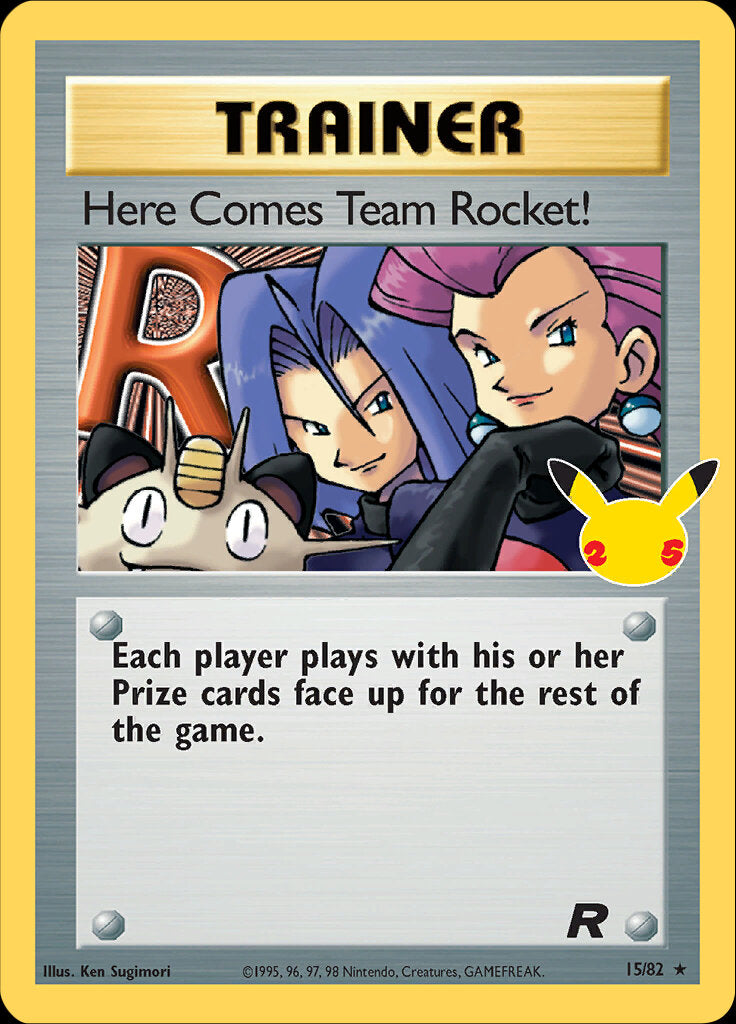 Here Comes Team Rocket! (15/82) [Celebrations: 25th Anniversary - Classic Collection] | Good Games Morley