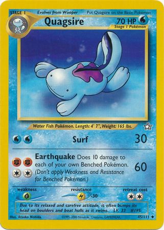 Quagsire (45/111) [Neo Genesis Unlimited] | Good Games Morley