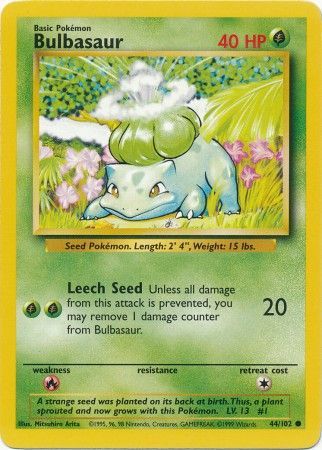 Bulbasaur (44/102) [Base Set Unlimited] | Good Games Morley