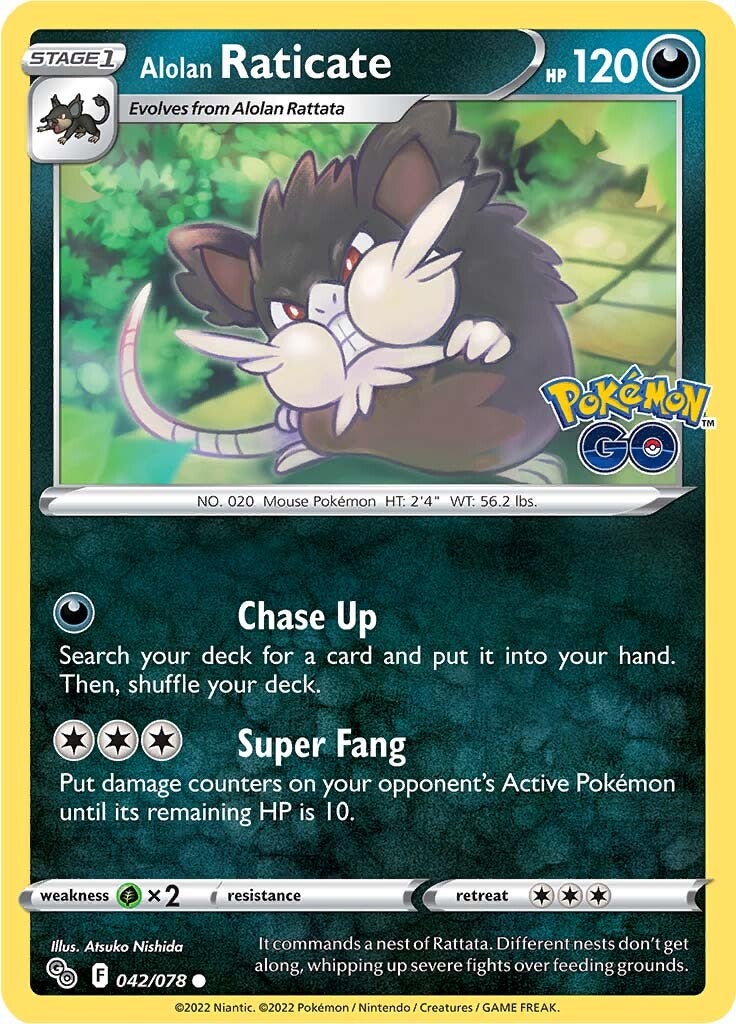 Alolan Raticate (042/078) [Pokémon GO] | Good Games Morley