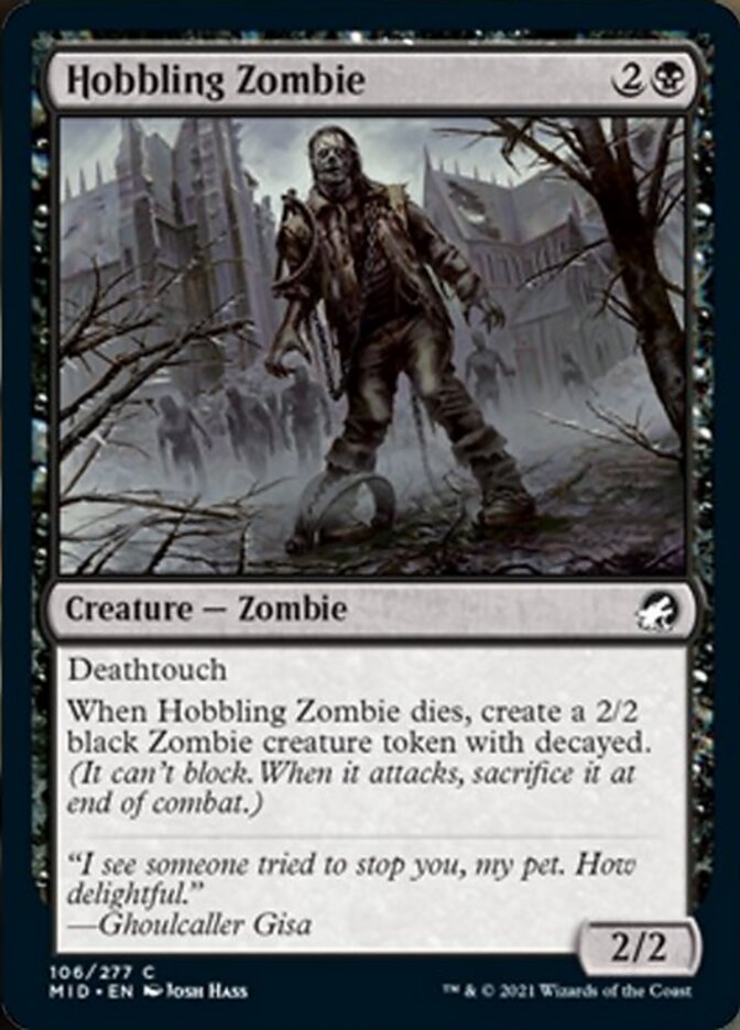 Hobbling Zombie [Innistrad: Midnight Hunt] | Good Games Morley