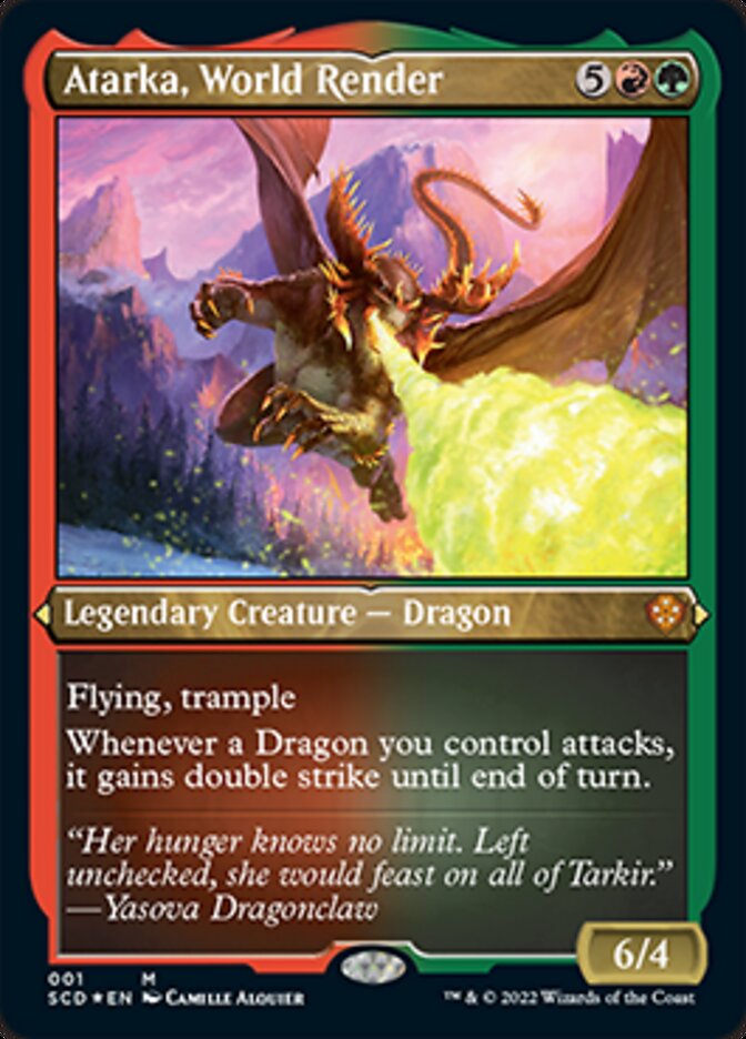 Atarka, World Render (Foil Etched) [Starter Commander Decks] | Good Games Morley