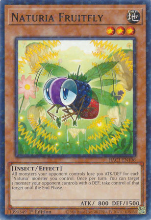 Naturia Fruitfly (Duel Terminal) [HAC1-EN106] Common | Good Games Morley