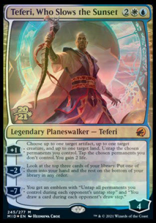 Teferi, Who Slows the Sunset [Innistrad: Midnight Hunt Prerelease Promos] | Good Games Morley