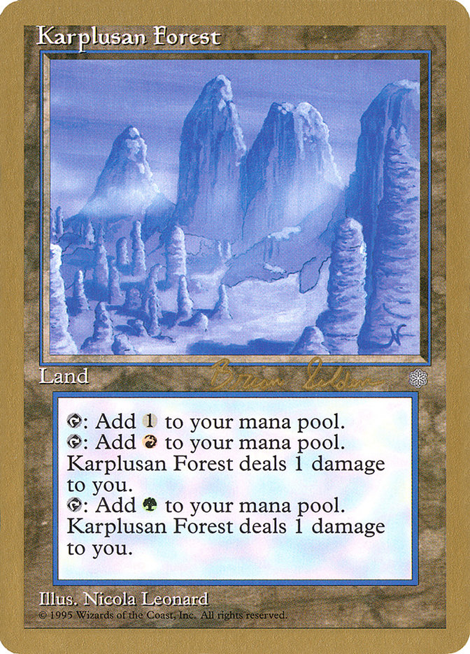 Karplusan Forest (Brian Selden) [World Championship Decks 1998] | Good Games Morley