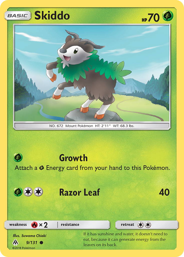 Skiddo (9/131) [Sun & Moon: Forbidden Light] | Good Games Morley