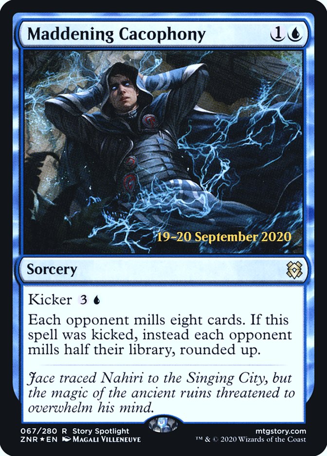 Maddening Cacophony [Zendikar Rising Prerelease Promos] | Good Games Morley