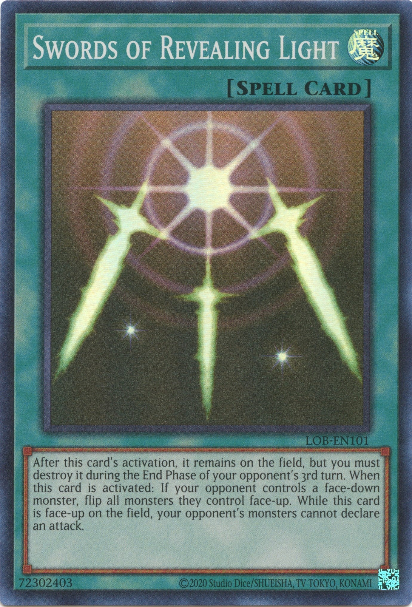 Swords of Revealing Light (25th Anniversary) [LOB-EN101] Super Rare | Good Games Morley