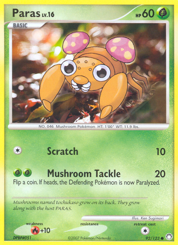 Paras (92/123) [Diamond & Pearl: Mysterious Treasures] | Good Games Morley