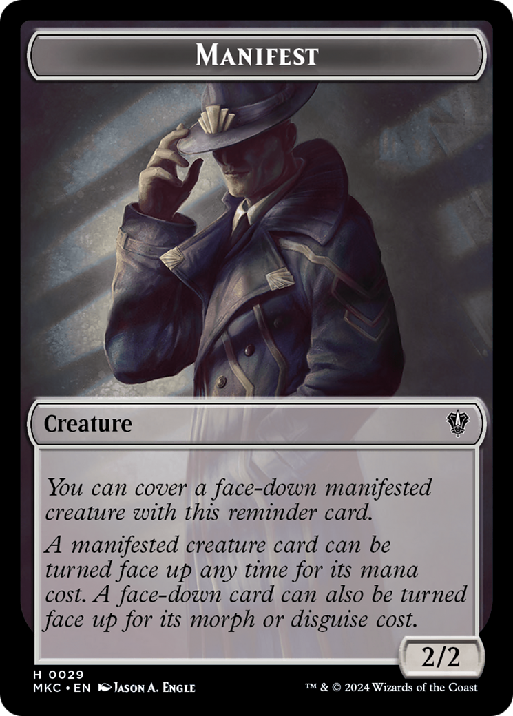 Insect (0016) // Manifest Double-Sided Token [Murders at Karlov Manor Commander Tokens] | Good Games Morley