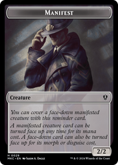 Insect (0016) // Manifest Double-Sided Token [Murders at Karlov Manor Commander Tokens] | Good Games Morley