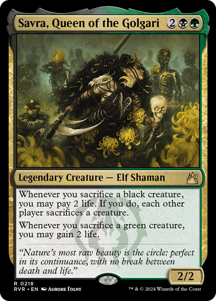 Savra, Queen of the Golgari [Ravnica Remastered] | Good Games Morley