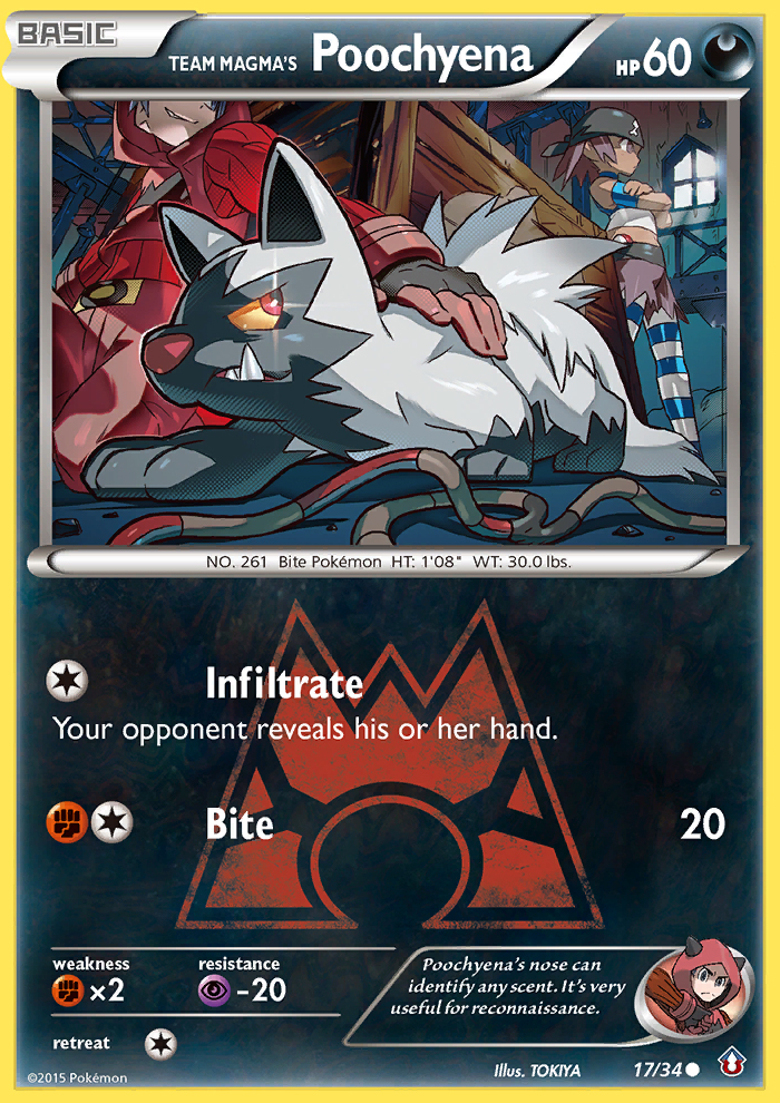 Team Magma's Poochyena (17/34) [XY: Double Crisis] | Good Games Morley