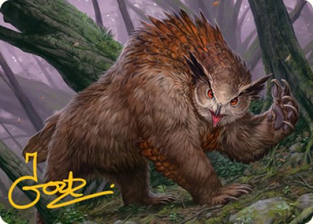Owlbear Art Card (Gold-Stamped Signature) [Dungeons & Dragons: Adventures in the Forgotten Realms Art Series] | Good Games Morley