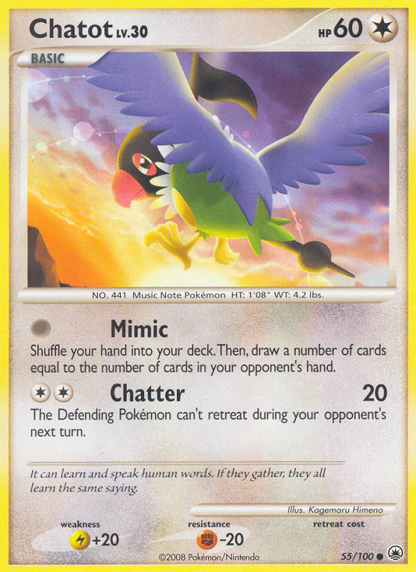 Chatot (55/100) [Diamond & Pearl: Majestic Dawn] | Good Games Morley