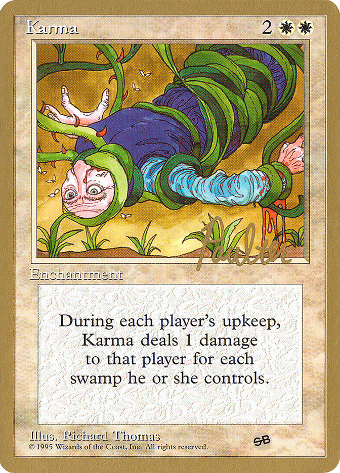 Karma (Preston Poulter) (SB) [Pro Tour Collector Set] | Good Games Morley
