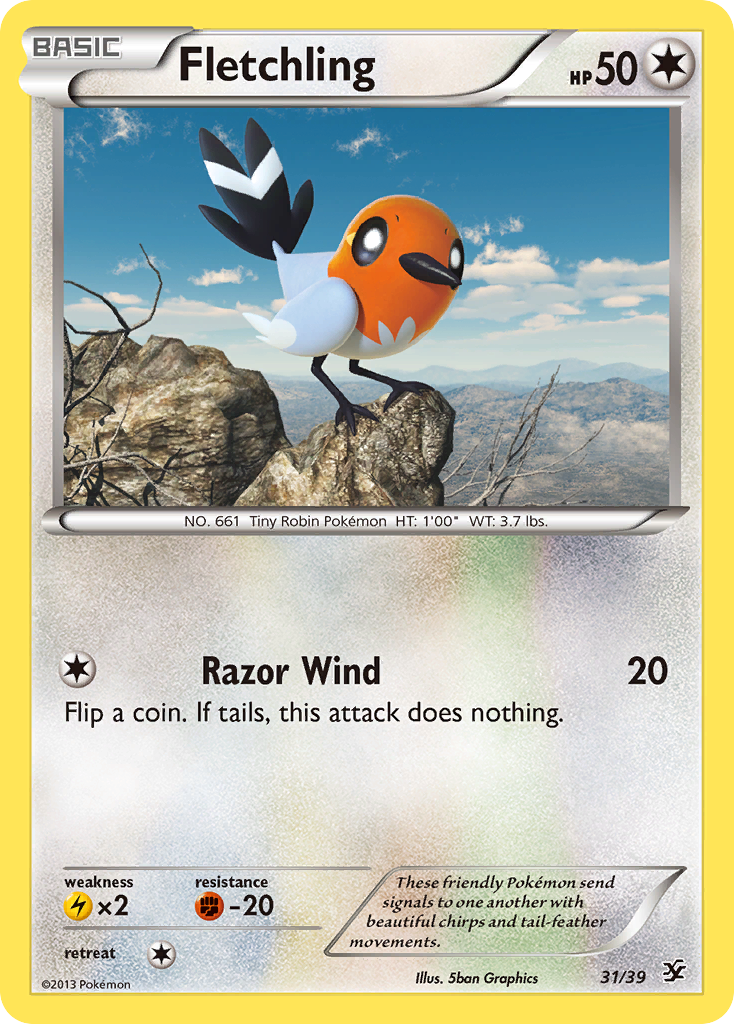 Fletchling (31/39) [XY: Kalos Starter Set] | Good Games Morley