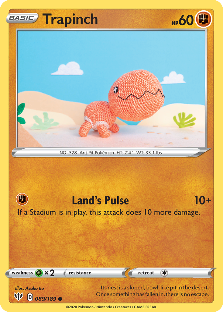 Trapinch (089/189) [Sword & Shield: Darkness Ablaze] | Good Games Morley