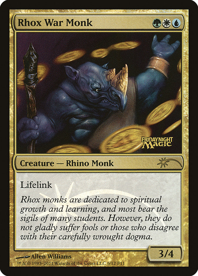 Rhox War Monk [Friday Night Magic 2011] | Good Games Morley