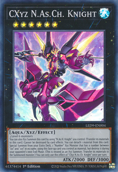 CXyz N.As.Ch. Knight [LED9-EN004] Super Rare | Good Games Morley