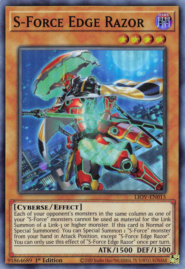 S-Force Edge Razor [LIOV-EN015] Super Rare | Good Games Morley