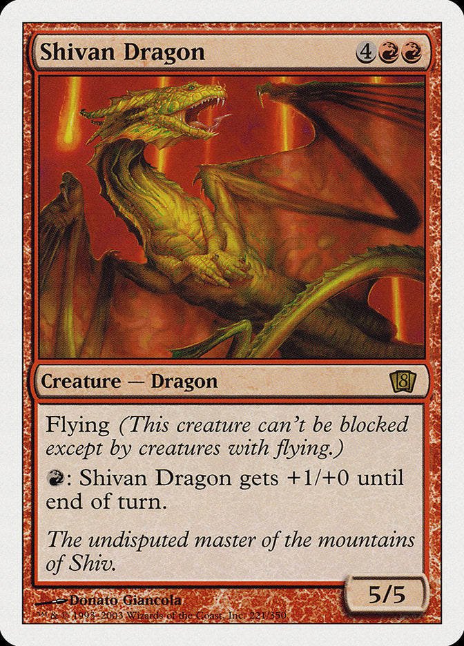 Shivan Dragon [Eighth Edition] | Good Games Morley