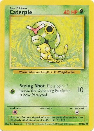 Caterpie (45/102) [Base Set Unlimited] | Good Games Morley