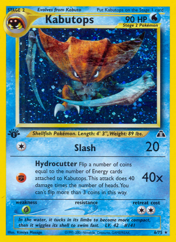 Kabutops (6/75) [Neo Discovery 1st Edition] | Good Games Morley