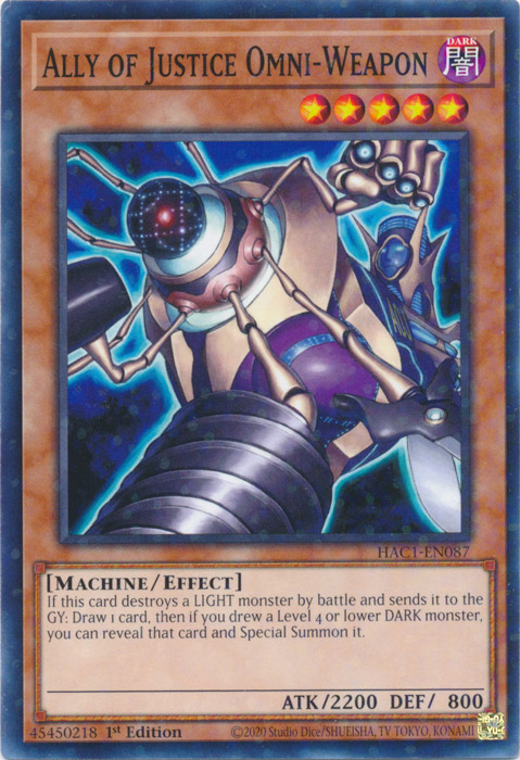 Ally of Justice Omni-Weapon (Duel Terminal) [HAC1-EN087] Common | Good Games Morley