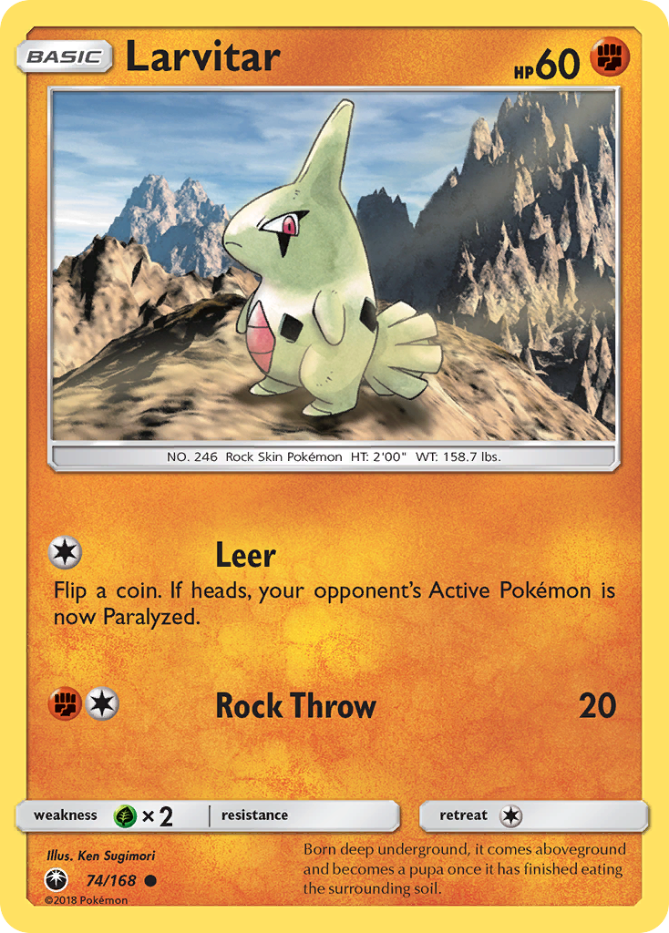 Larvitar (74/168) [Sun & Moon: Celestial Storm] | Good Games Morley
